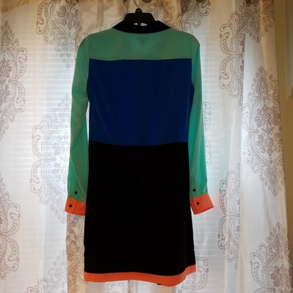 Color block shirt dress - Picture 3 of 3
